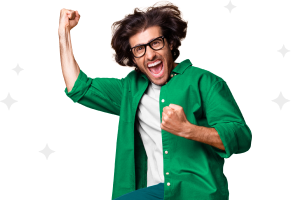 Imagem de uma pessoa feliz